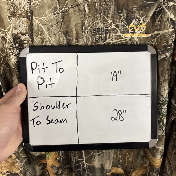 Realtree Edge Camo Camouflage Long Sleeve Polyester Spandex Shirt Size Small - Picture 6 of 6